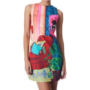 Alice + Olivia Multicolor Graphic Mini Dress